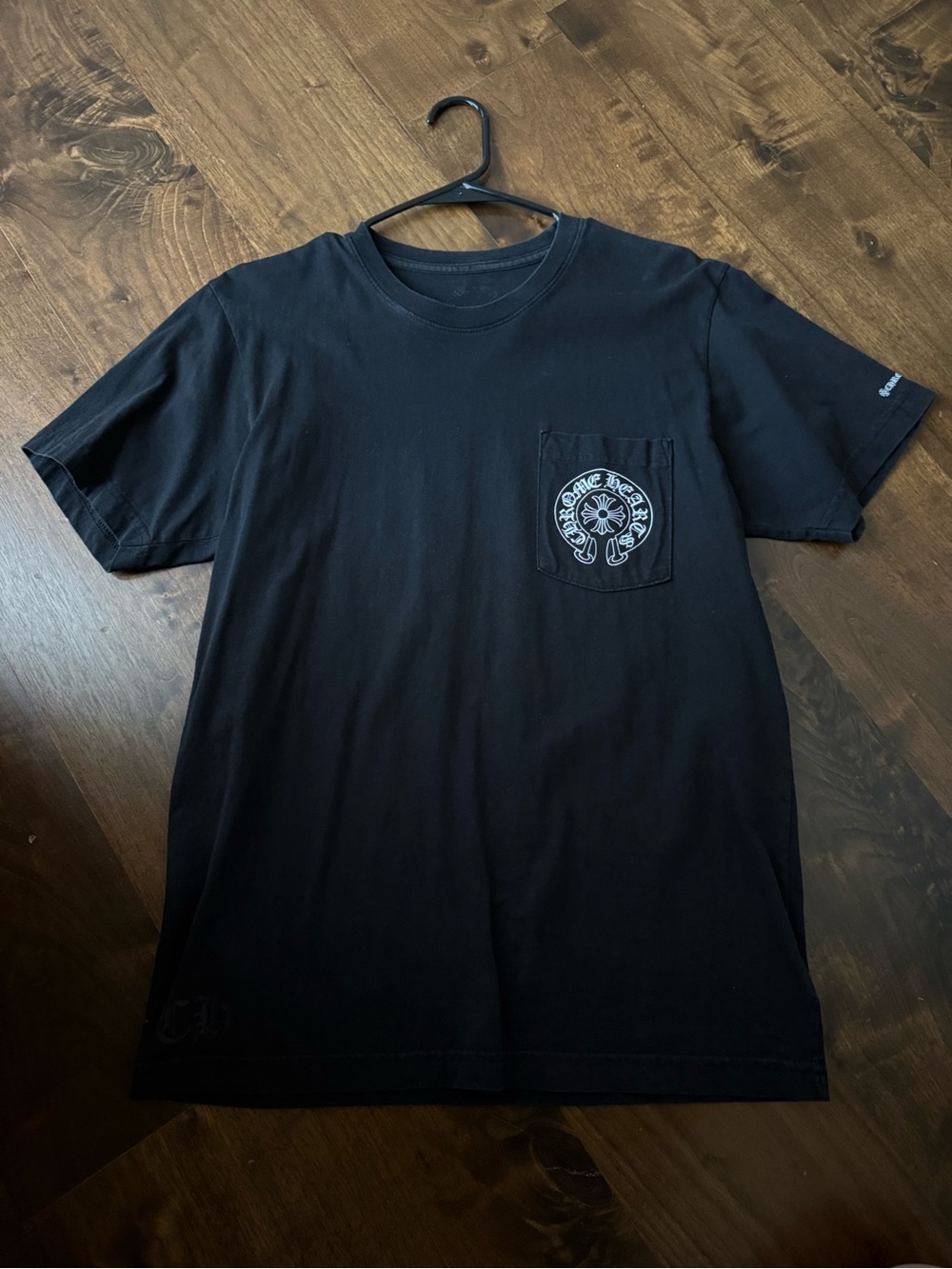 Chrome Hearts Black T Shirt with Horseshoe